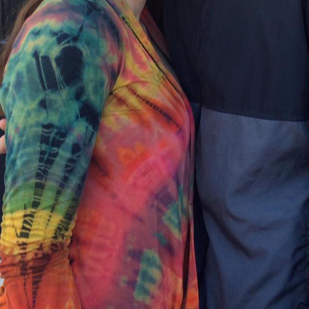 Multicolor Tie-Dye Women's Cardigan